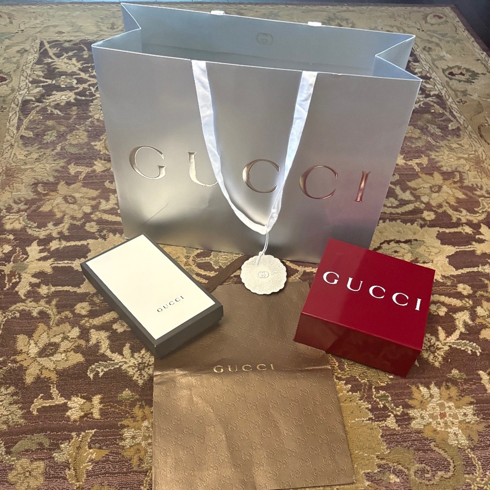 GUCCI bags and boxes